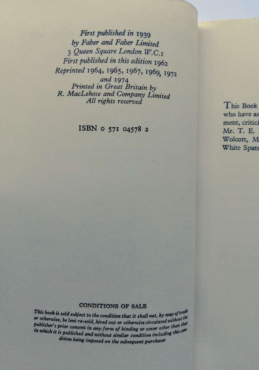 Old Possum's Book of Practical Cats by T.S. Eliot