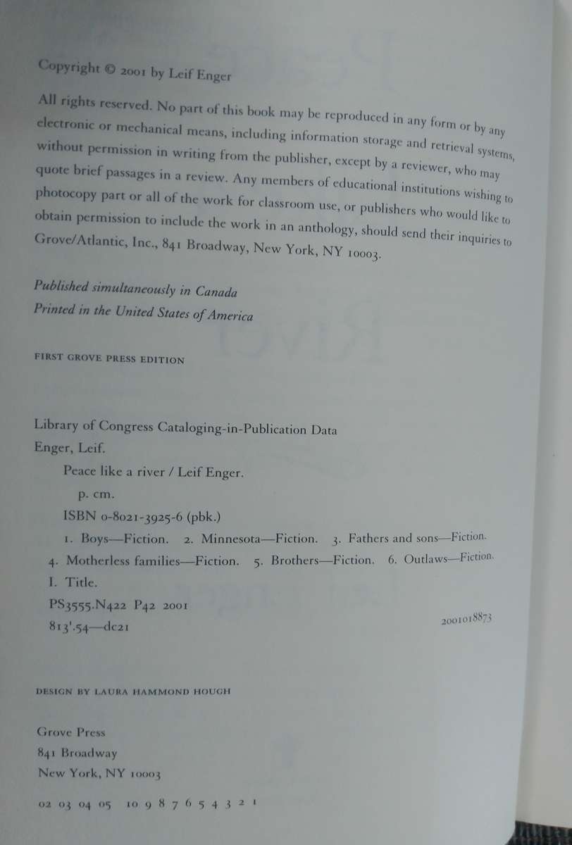 Peace Like a River by Leif Enger