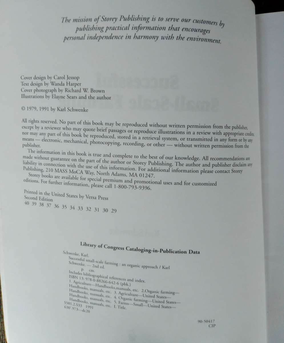 Successful Small-Scale Farming - An Organic Approach by Karl Schwenke