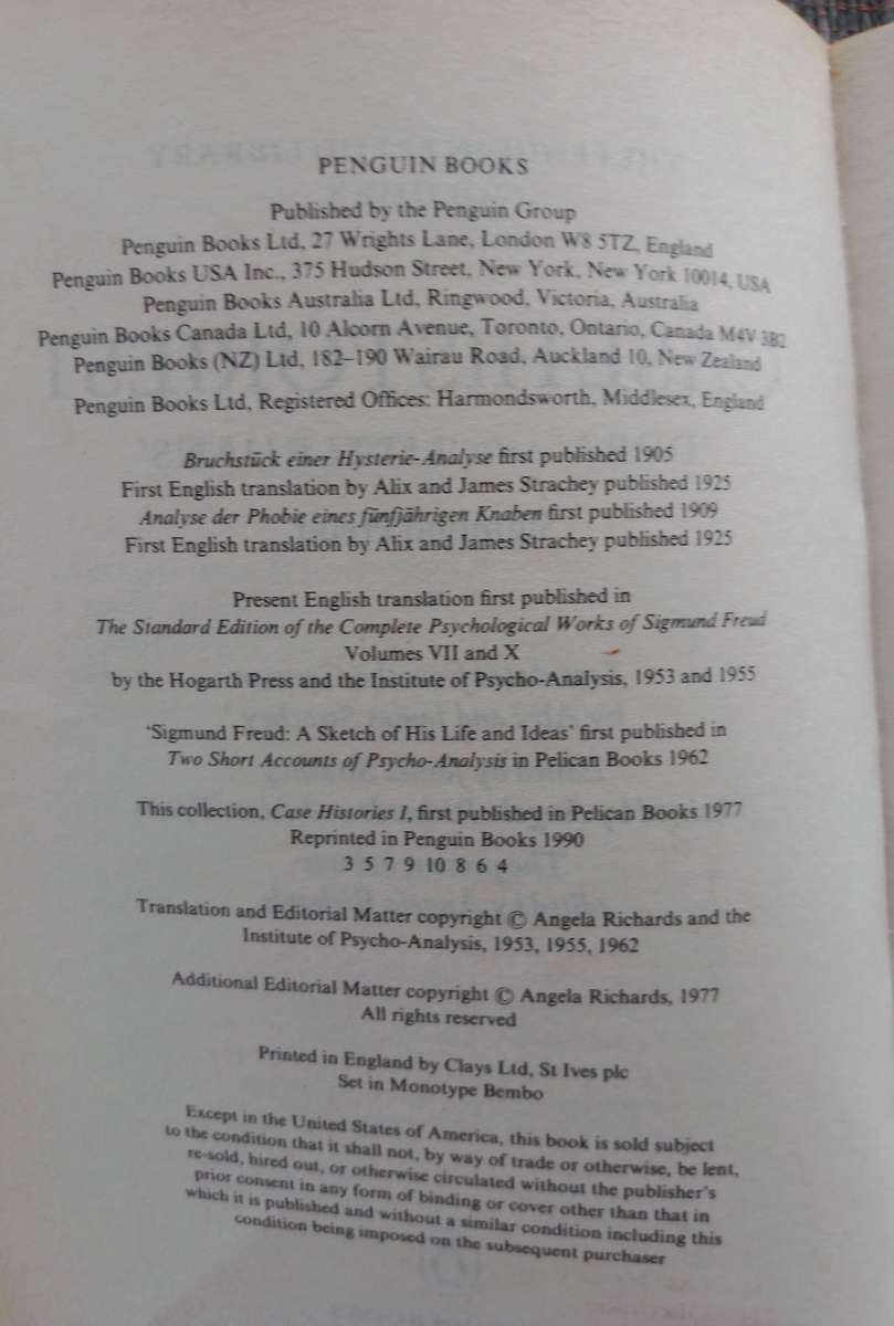 Sigmund Freud - 8. Case Histories I