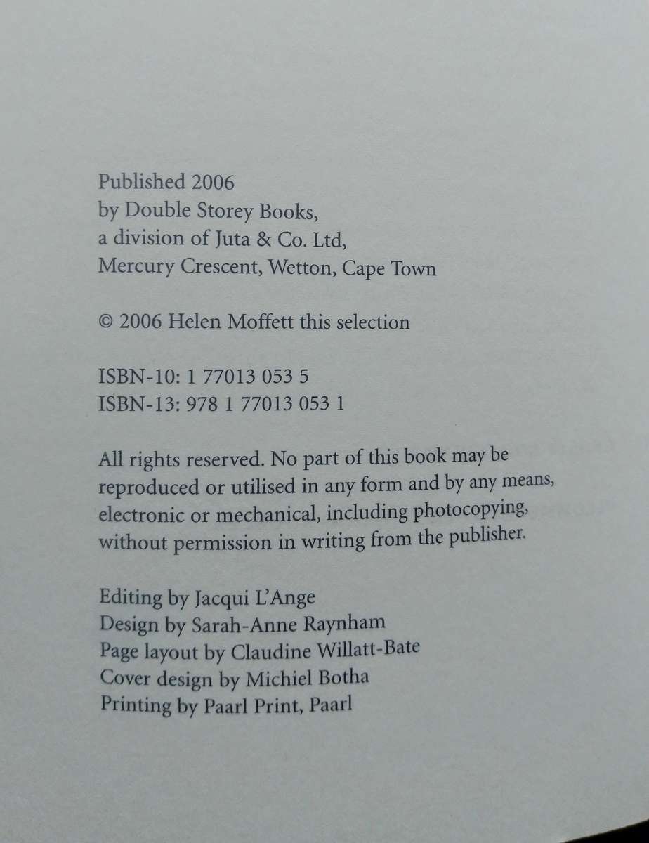 Lovely Beyond Any Singing - Landscapes in South African Writing compiled by Helen Moffettf