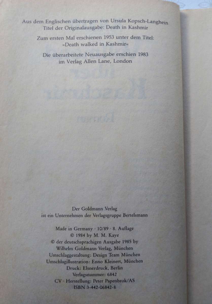 Vollmond über Kaschmir - M.M. Kaye