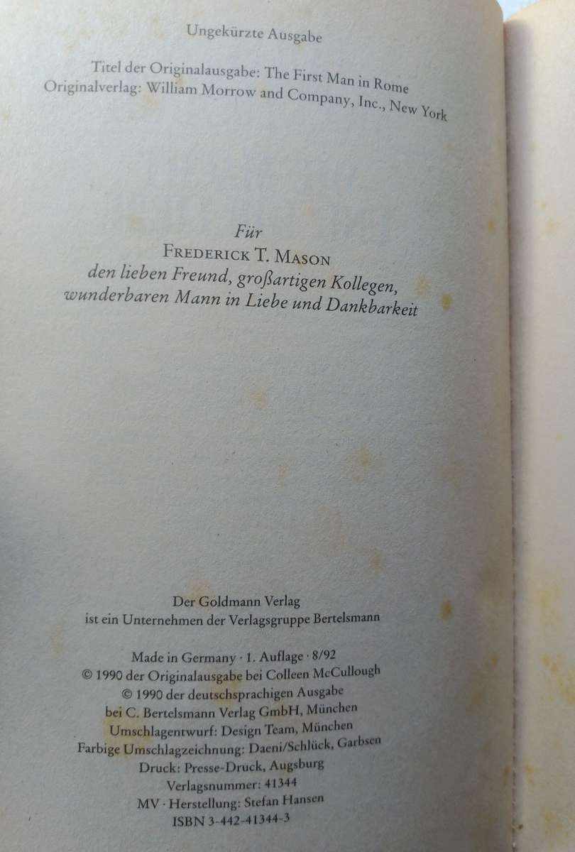 Die Macht und die Liebe - Colleen McCullough