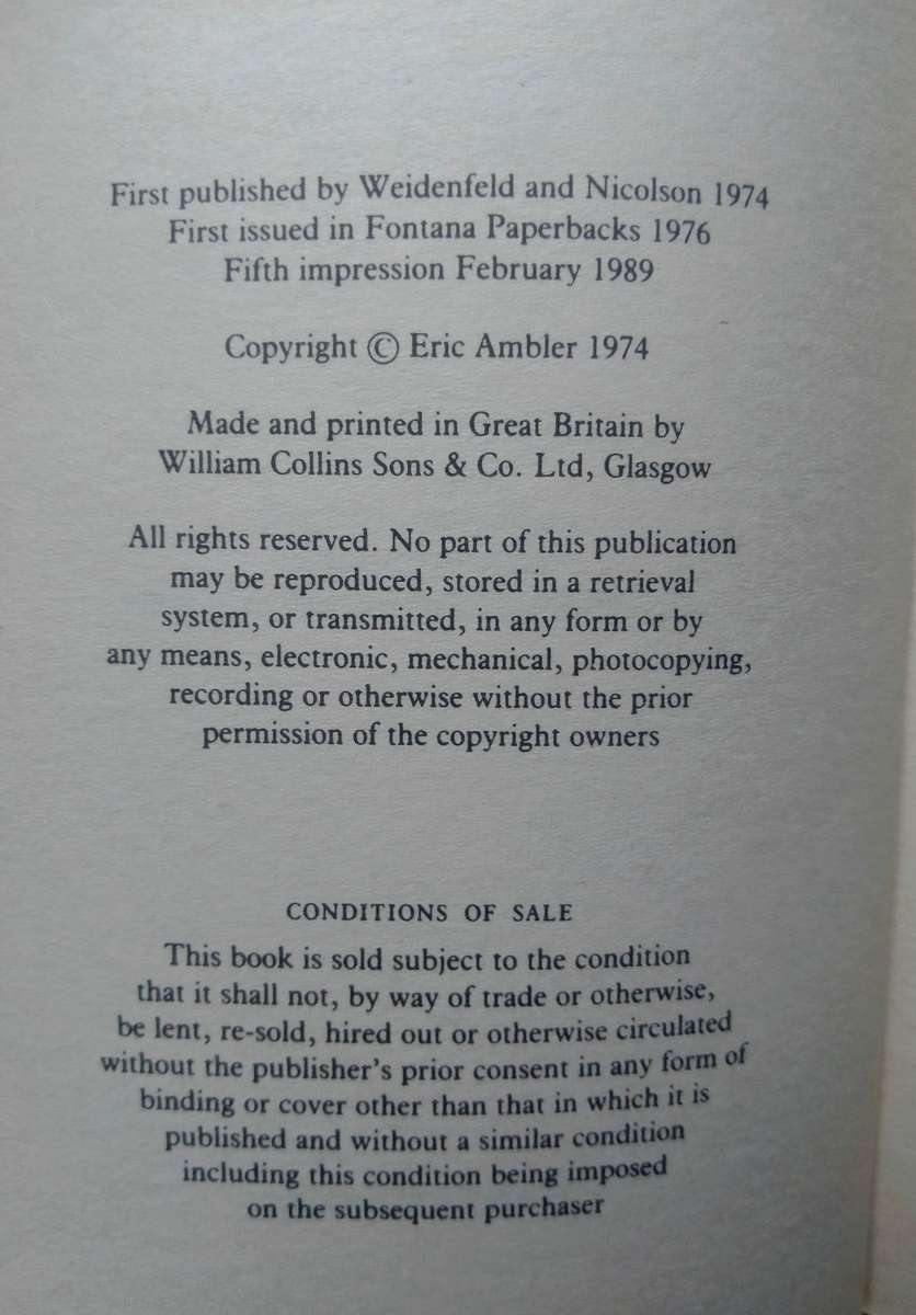 Doctor Frigo by Eric Ambler