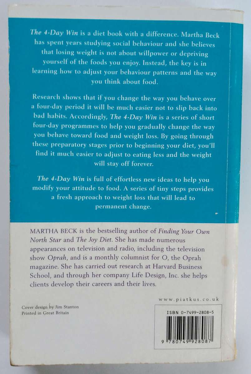 The 4-Day Win by Martha Beck