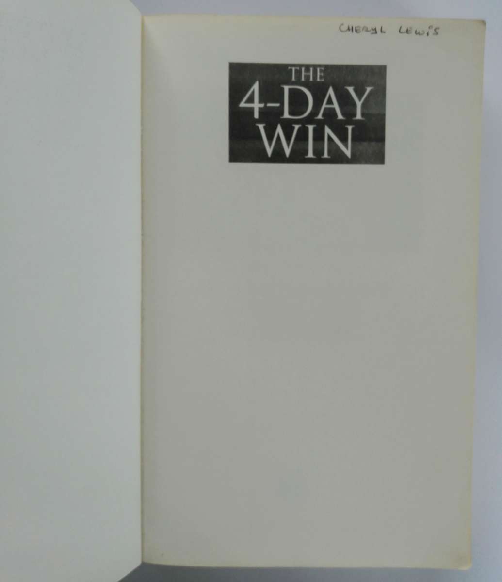 The 4-Day Win by Martha Beck