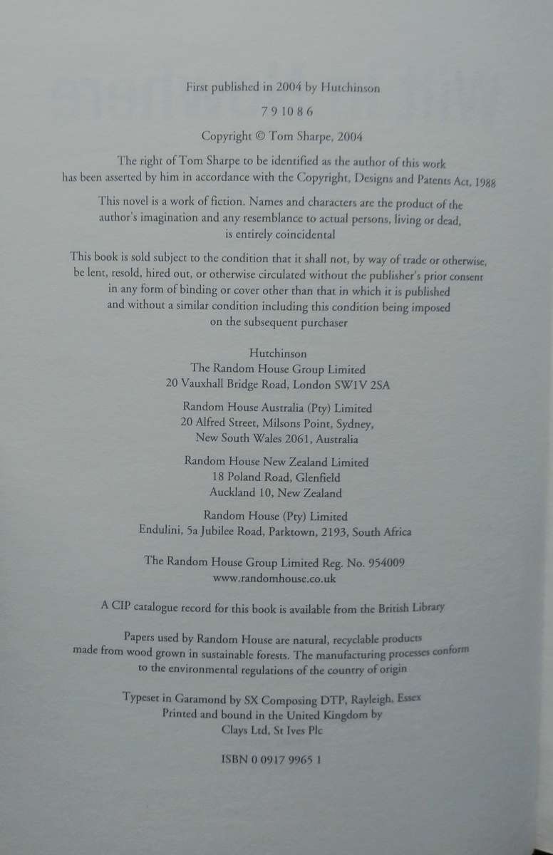 Wilt in Nowhere by Tom Sharpe