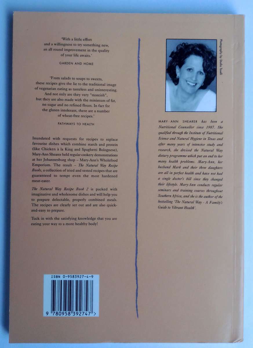 The Natural Way Recipe Book 2 by Mary-Ann Shearer