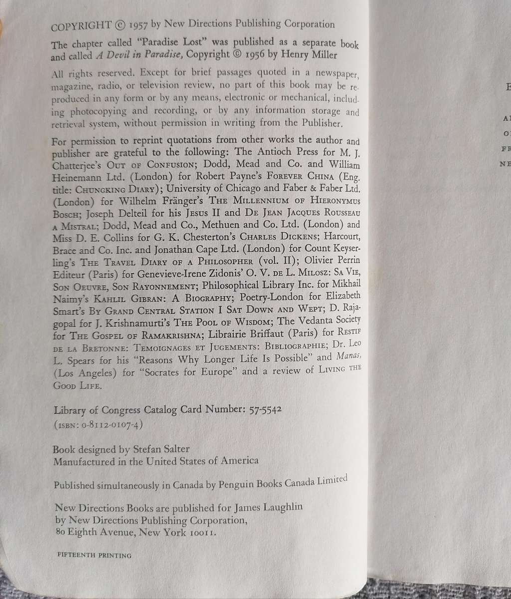 Big Sur and the Oranges of Hieronymous Bosch by Henry Miller