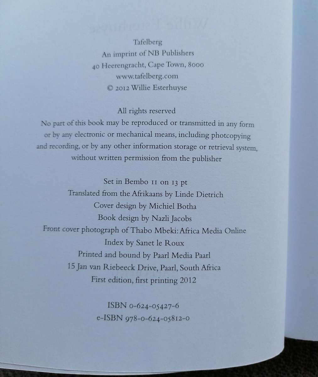 Endgame - Secret Talks and the End of Apartheid by Willie Esterhuyse