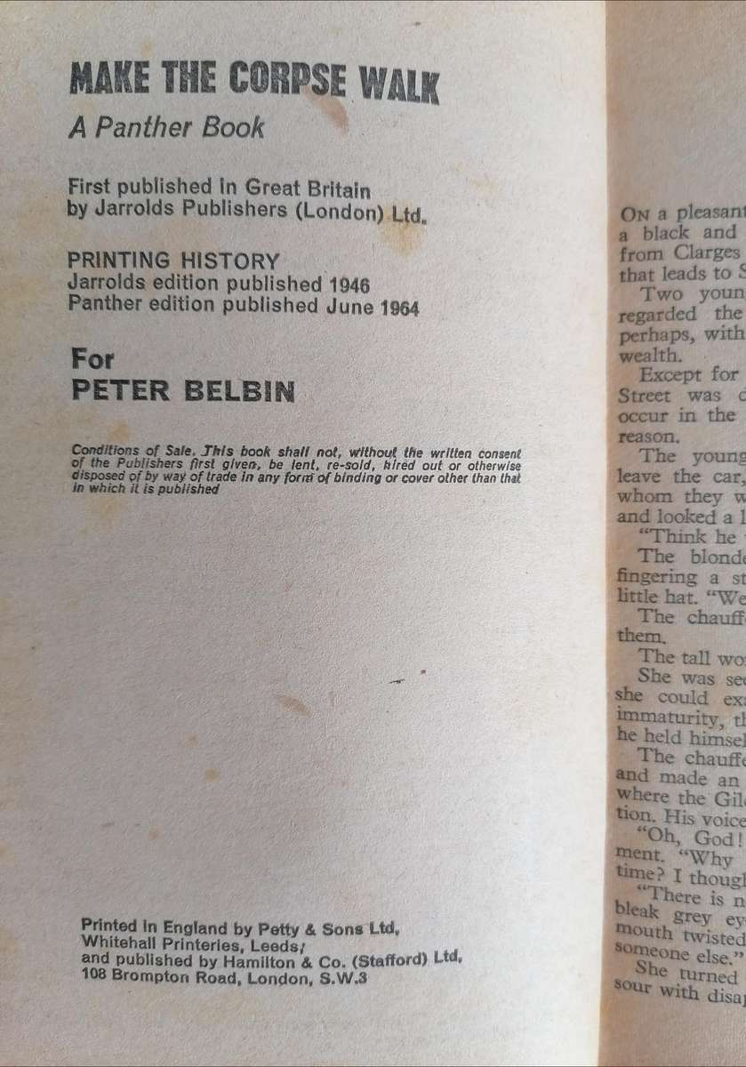 Make the Corpse Walk by James Hadley Chase