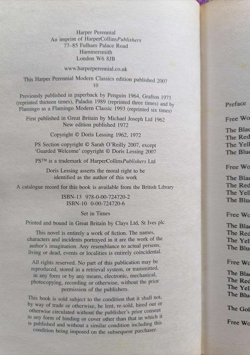 The Golden Notebook by Doris Lessing