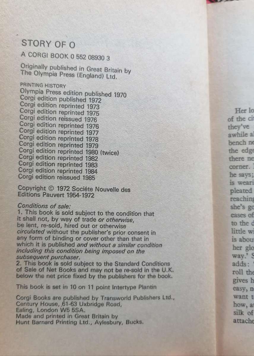 Story of O by Pauline Reage