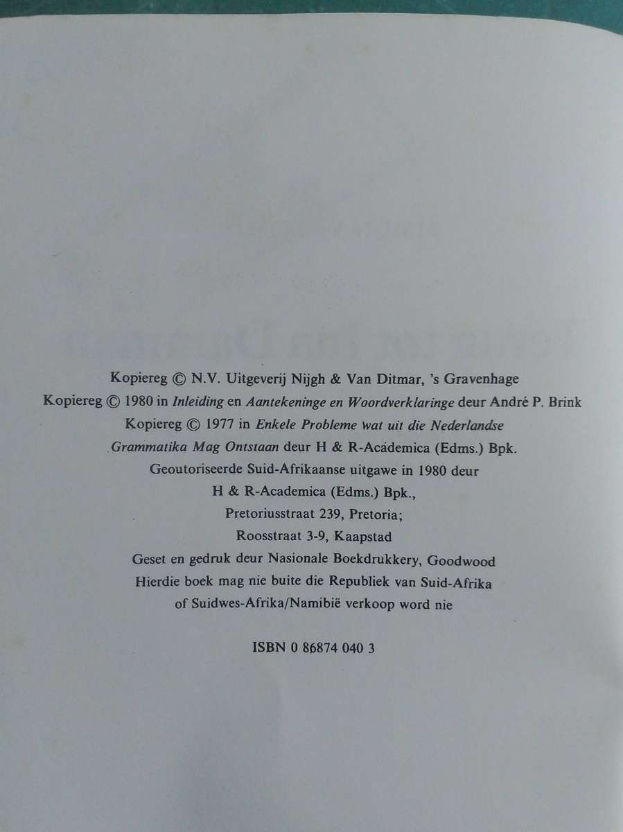Terug tot Ina Damman - Simon Vestdijk (Literatuur van die Lae Lande)