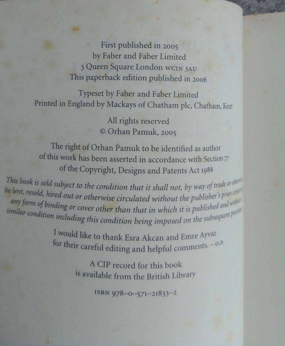 Istanbul - Memories and the City by Orhan Pamuk