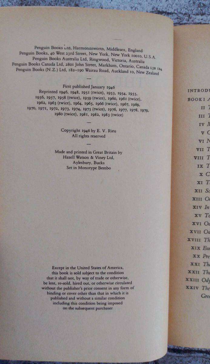 The Odyssey of Homer