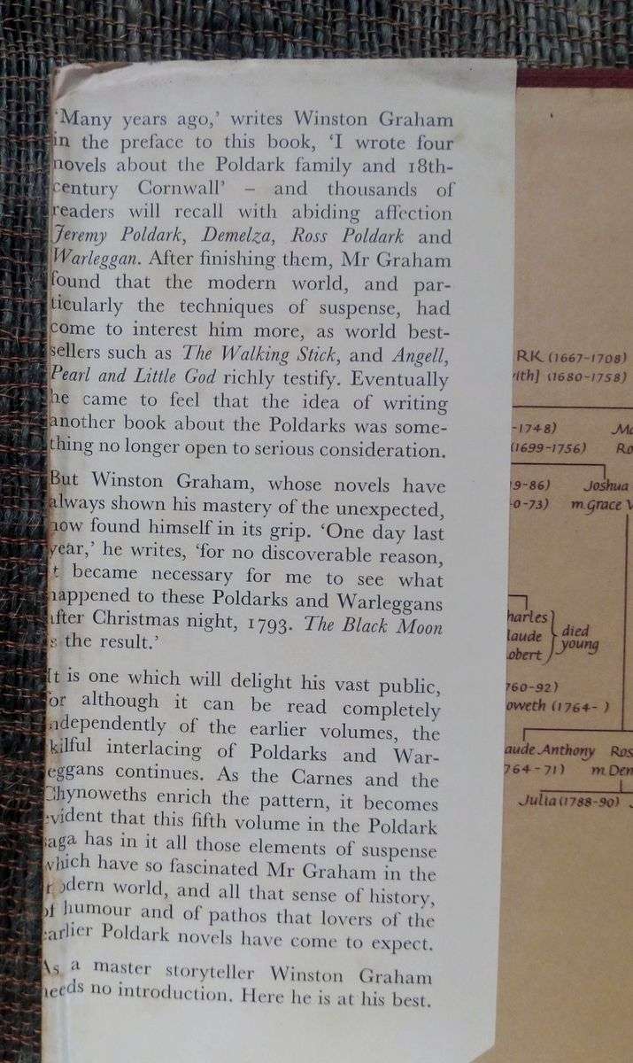 The Black Moon (The Fifth Poldark Novel) by Winston Graham