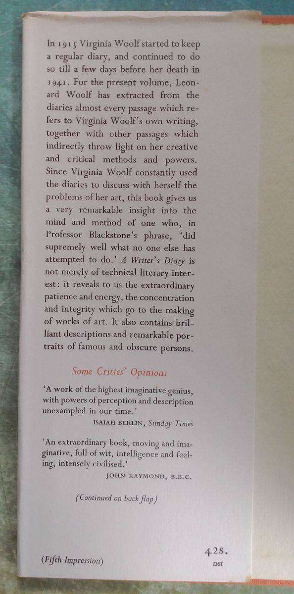 A Writer's Diary by Virginia Woolf