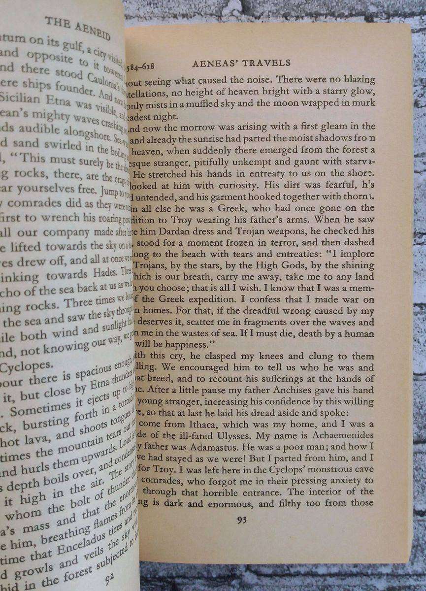 The Aeneid of Virgil translated by W.F. Jackson Knight
