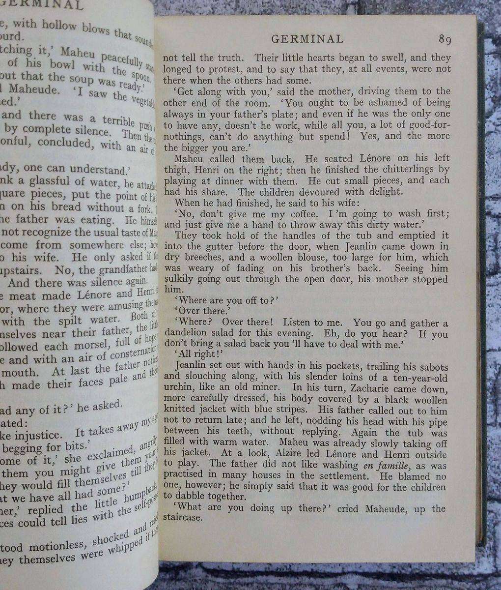 Germinal by Emile Zola (Everyman's Library no. 897)