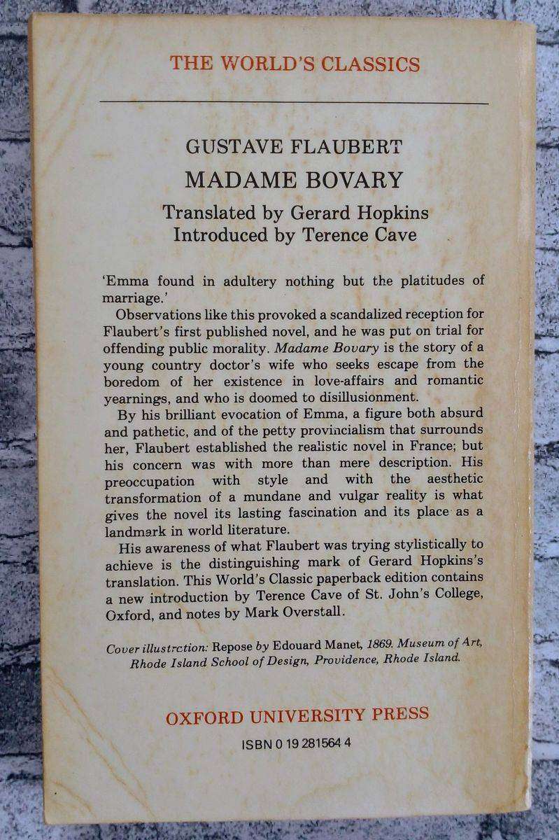 Madame Bovary by Gustave Flaubert