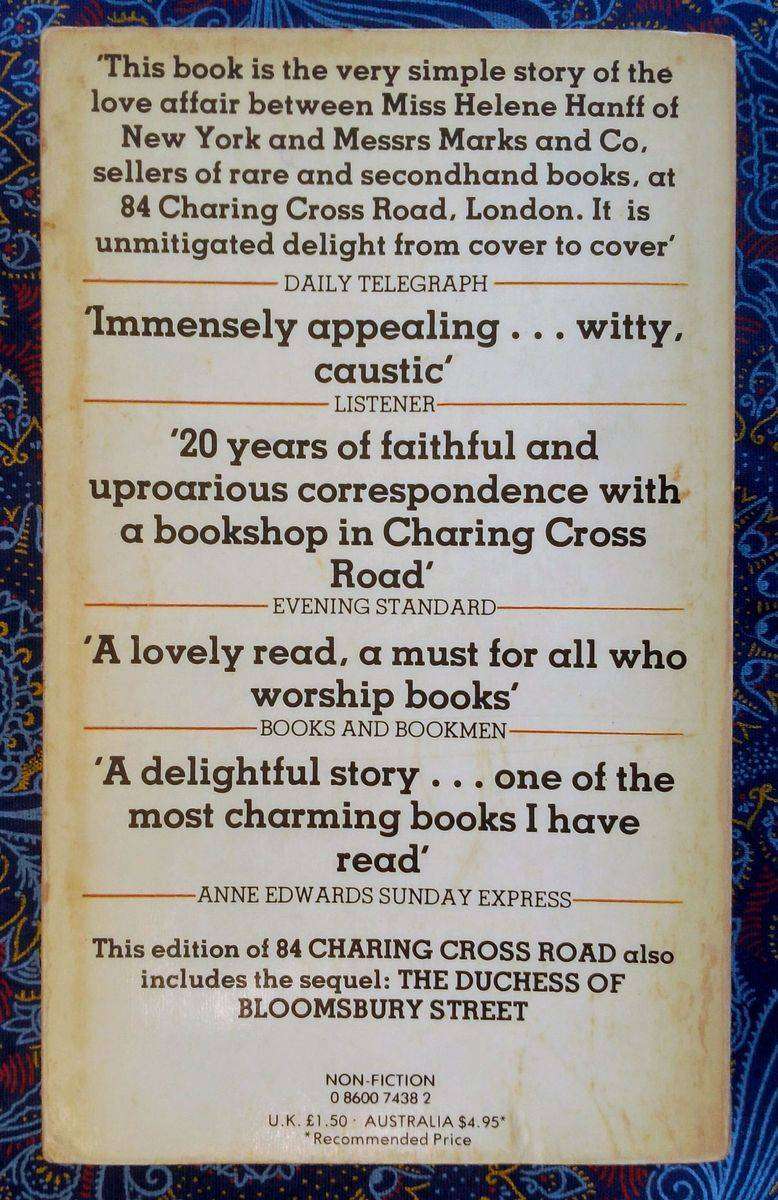 84 Charing Cross Road by Helene Hanff