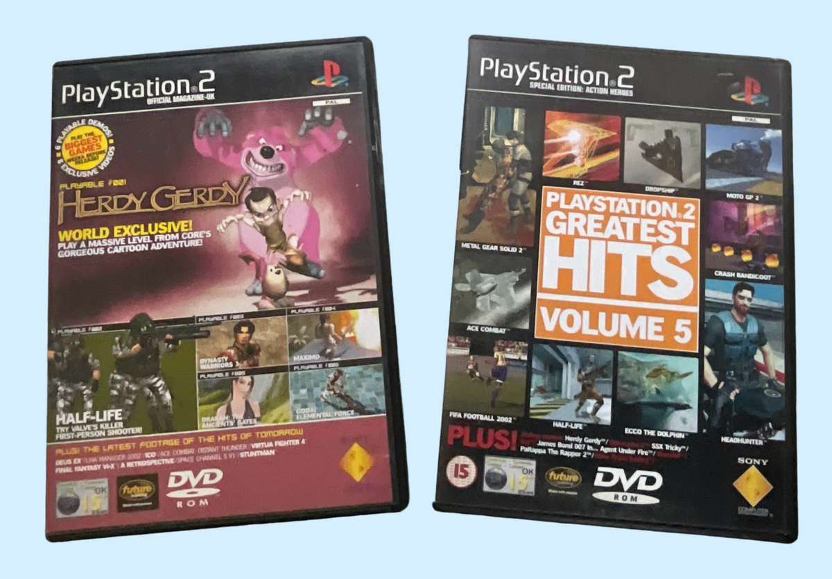 Two PlayStation 2 game demo discs with 16 demos to try out!
