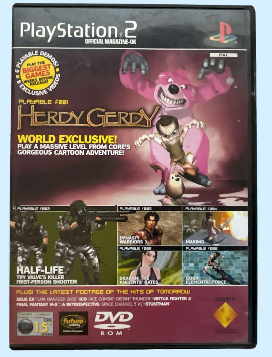 Two PlayStation 2 game demo discs with 16 demos to try out!