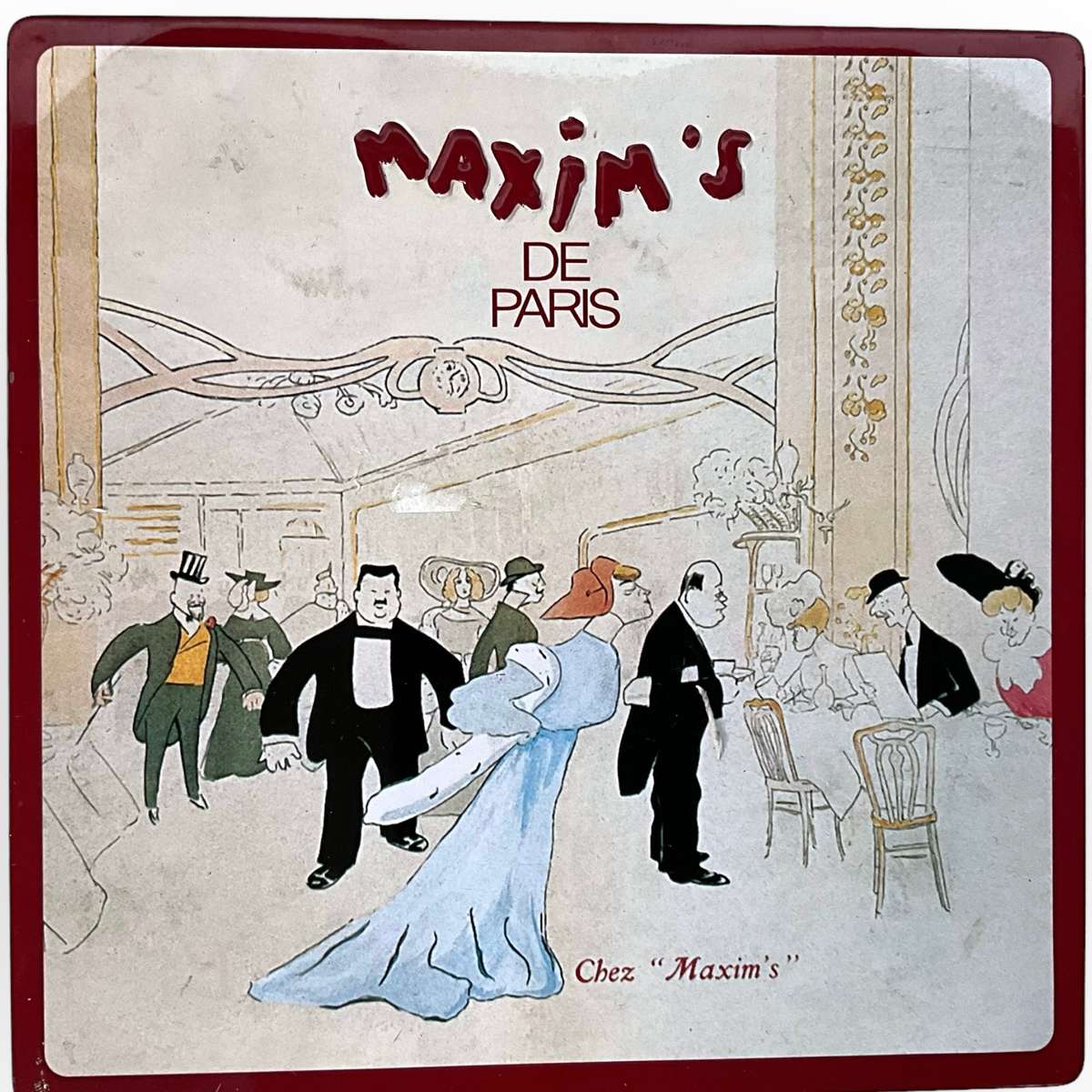 Super chic chocolate tin from Maxims de Paris