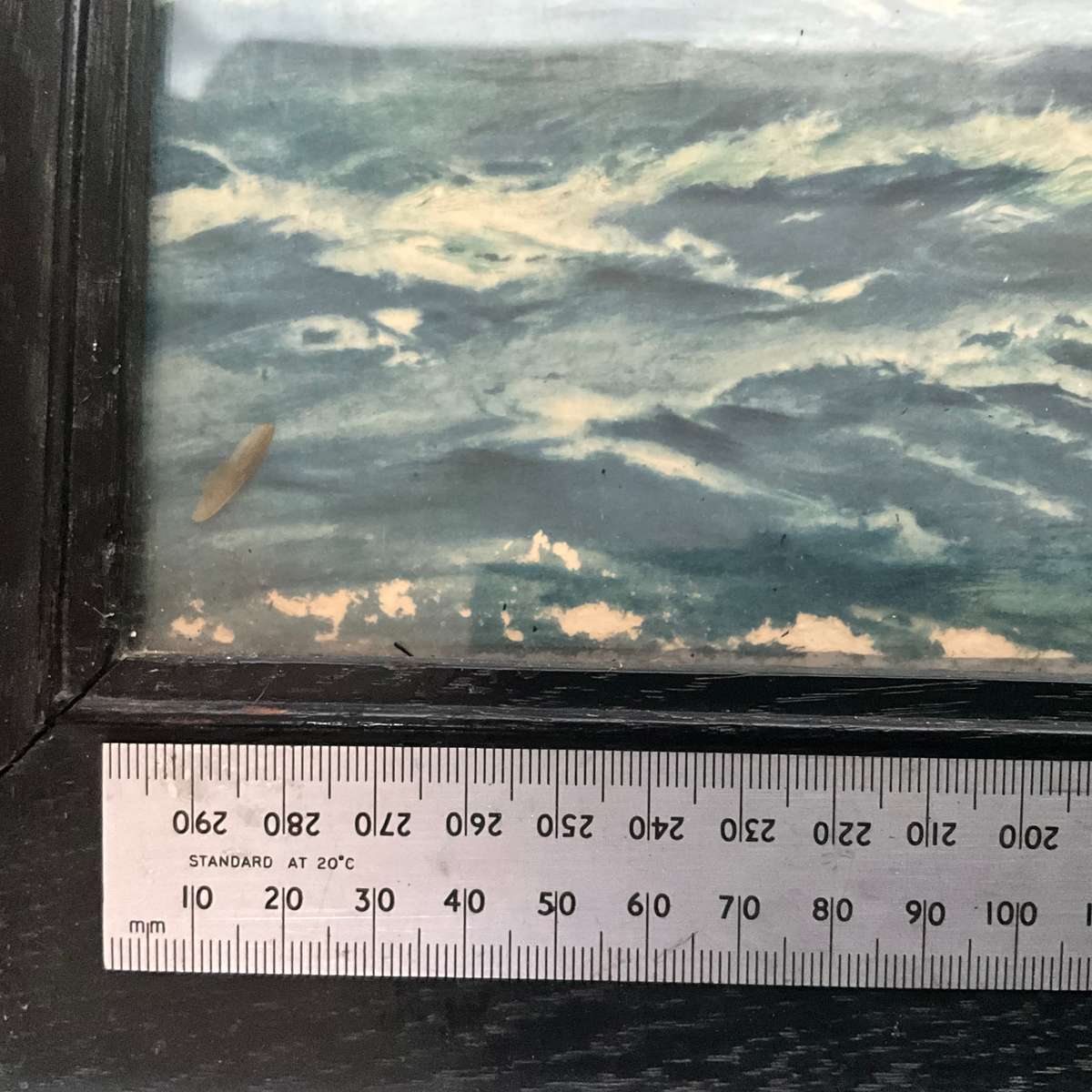 Large dramatic maritime print of sailing ship on a windswept sea-great for a man cave!