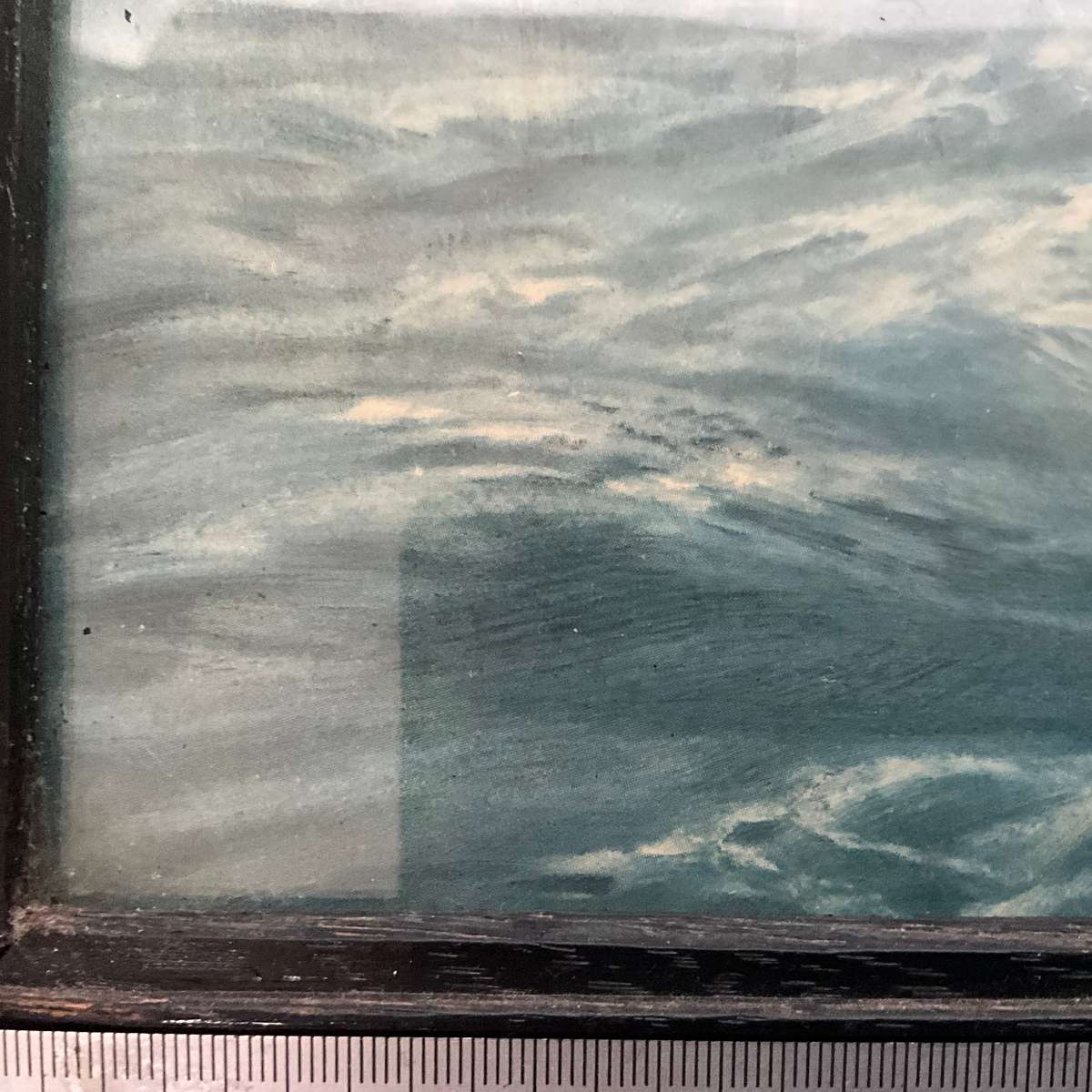 Large dramatic maritime print of sailing ship on a windswept sea-great for a man cave!