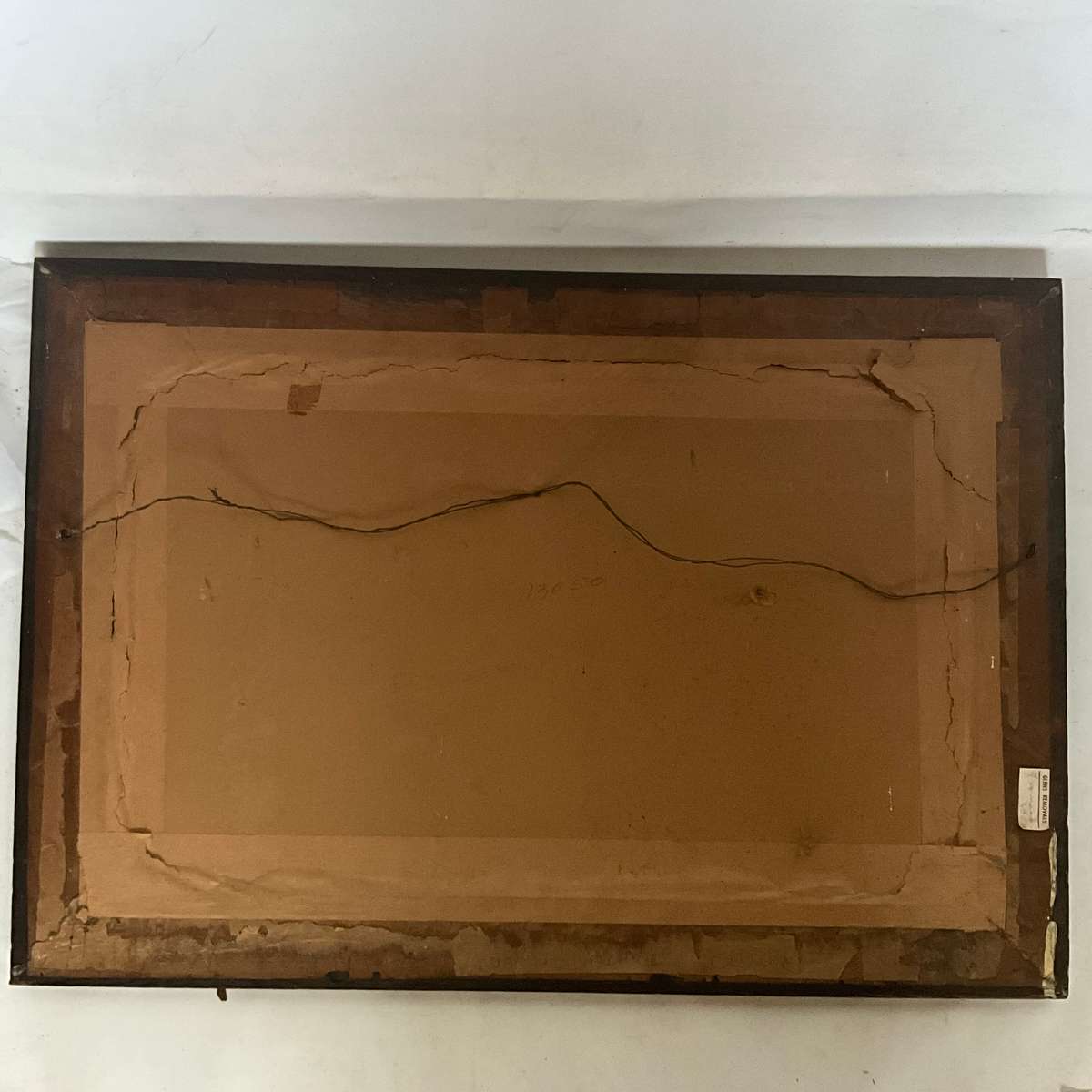 Large dramatic maritime print of sailing ship on a windswept sea-great for a man cave!