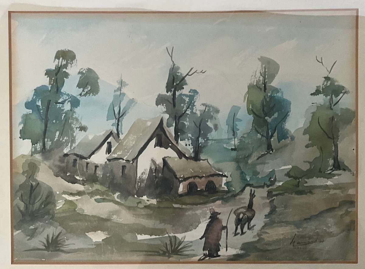 Original landscape painting by Manami (?)