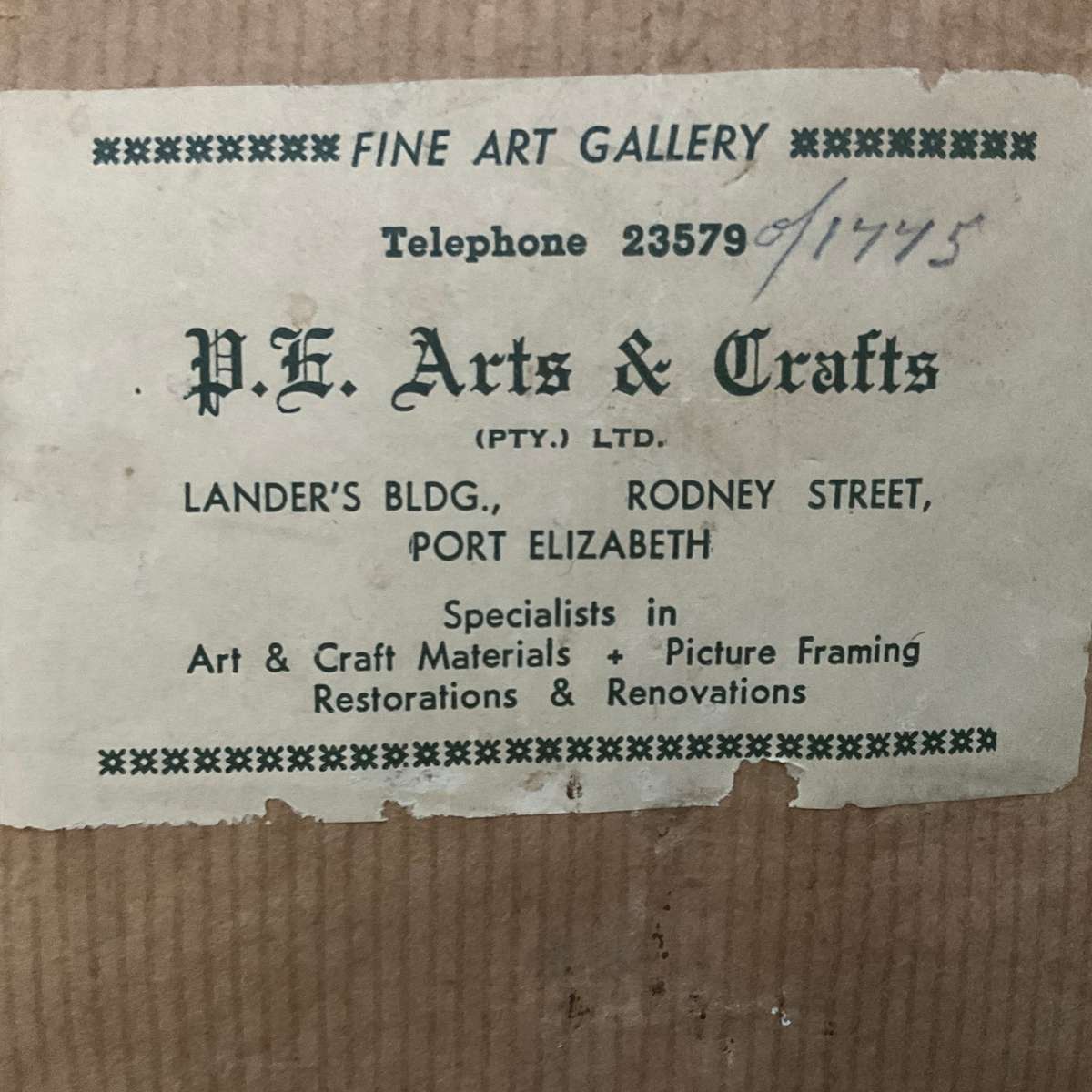 Large vintage print of a cityscape by W. Hams of a castle/cathedral, in a black wooden frame