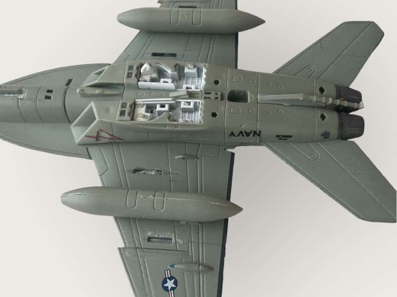 Three metal toy aircraft - please inspect the photos