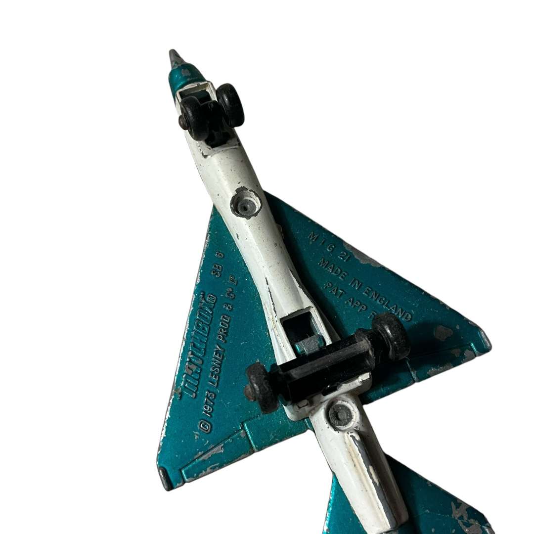 Vintage metal toy planes  - Wheeler French Mystere (very rare) and Matchbox MiG 21
