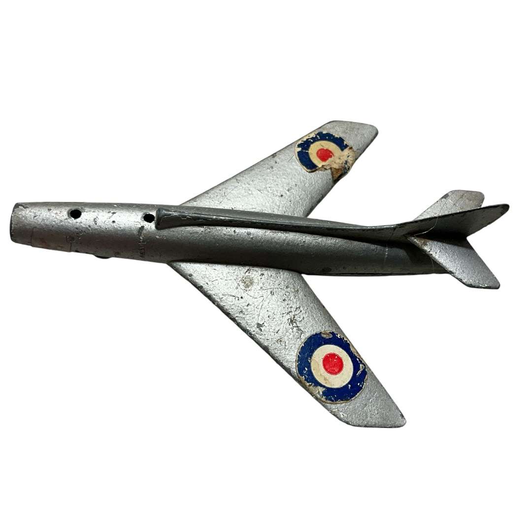 Vintage metal toy planes  - Wheeler French Mystere (very rare) and Matchbox MiG 21