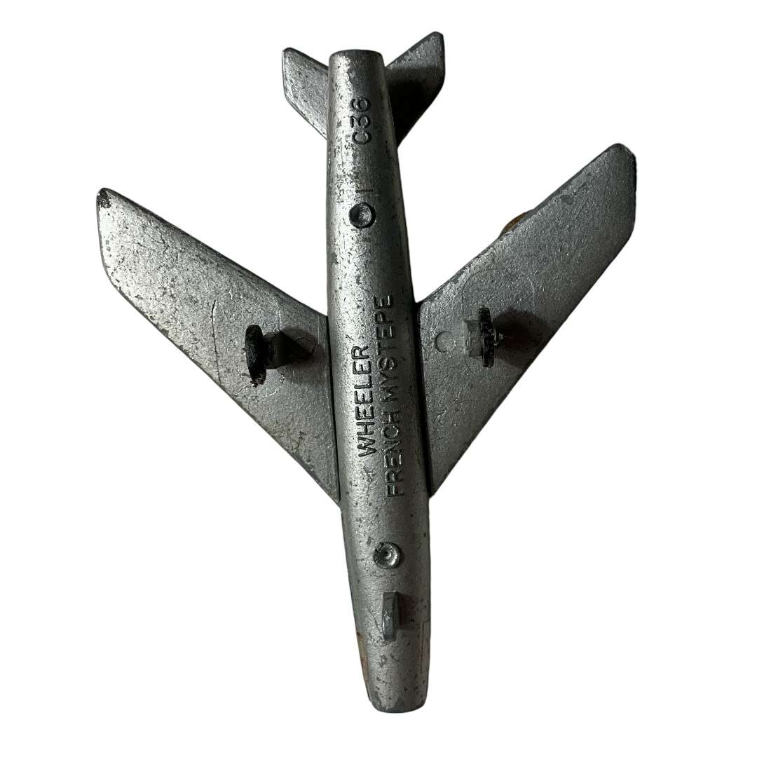 Vintage metal toy planes  - Wheeler French Mystere (very rare) and Matchbox MiG 21