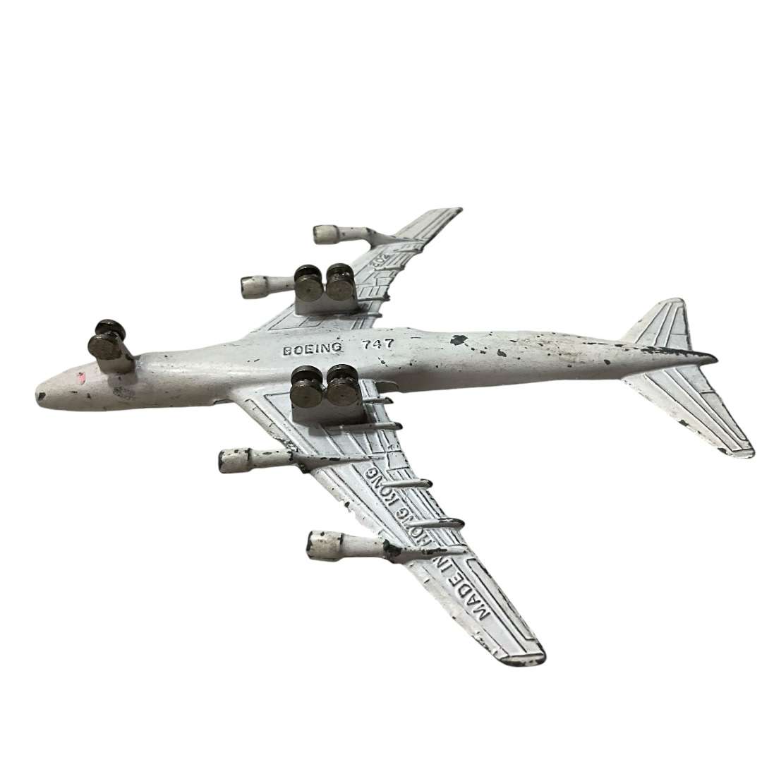 Vintage metal toy planes (please read for condition) - Lear jet, Boeing 747 (half) and a Junkers 87B