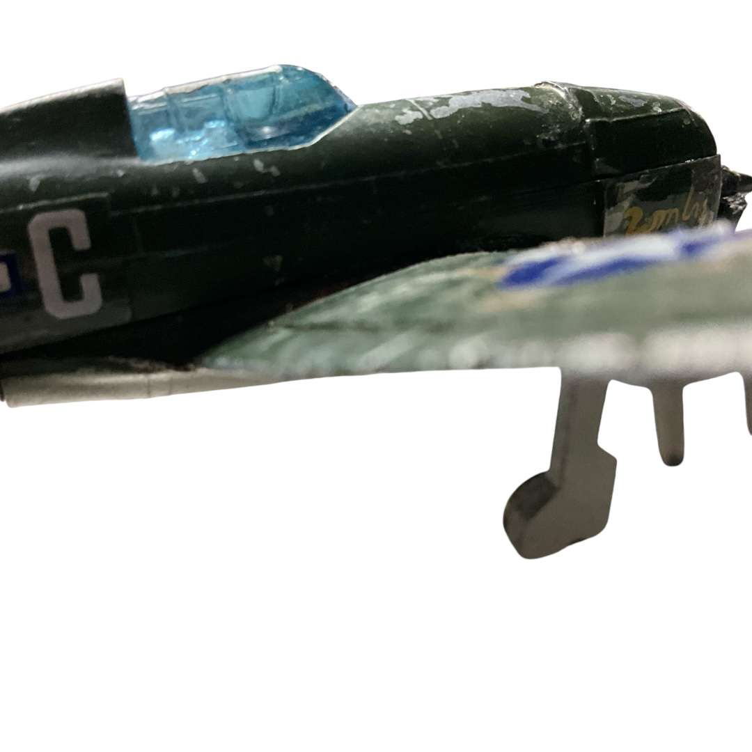 Gorgeous vintage metal toy plane - P-47D Thunderbolt made by Lintoy