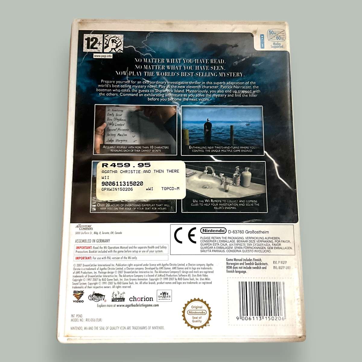 3 x Wii Games - Titanic, an Agatha Christie mystery, and Ultimate Alliance