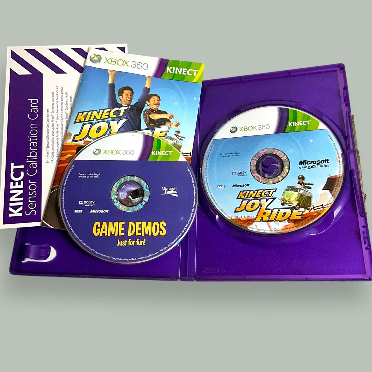 3 x Xbox 360 kinetic games  Kinect Adventures, Kinect Joyride and Kinect Star Wars