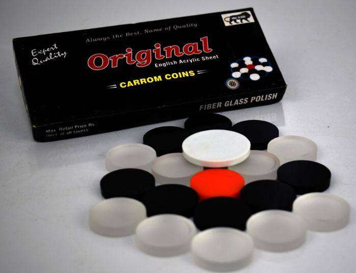 Carrom beads & striker acrylic original 6mm - Beads & Charms - Acrylic & Lucite Beads