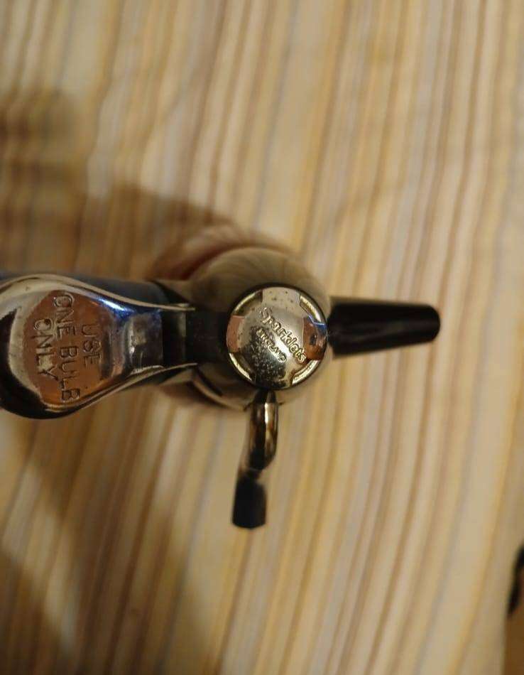 Vintage 1960s BOC Sparklets Red Soda Syphon - Retro Chrome Seltzer Bottle - Mid Century Barware