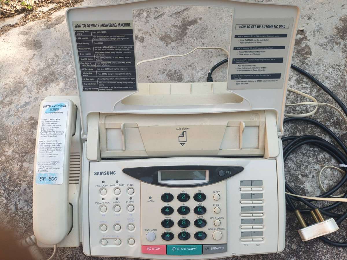 VINTAGE Samsung SF 800 Facsimile Transceiver Phone Answering System Fax