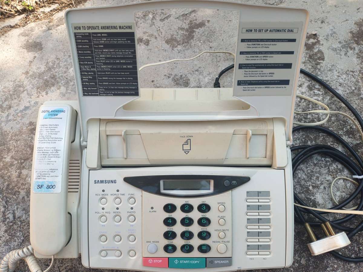 VINTAGE Samsung SF 800 Facsimile Transceiver Phone Answering System Fax