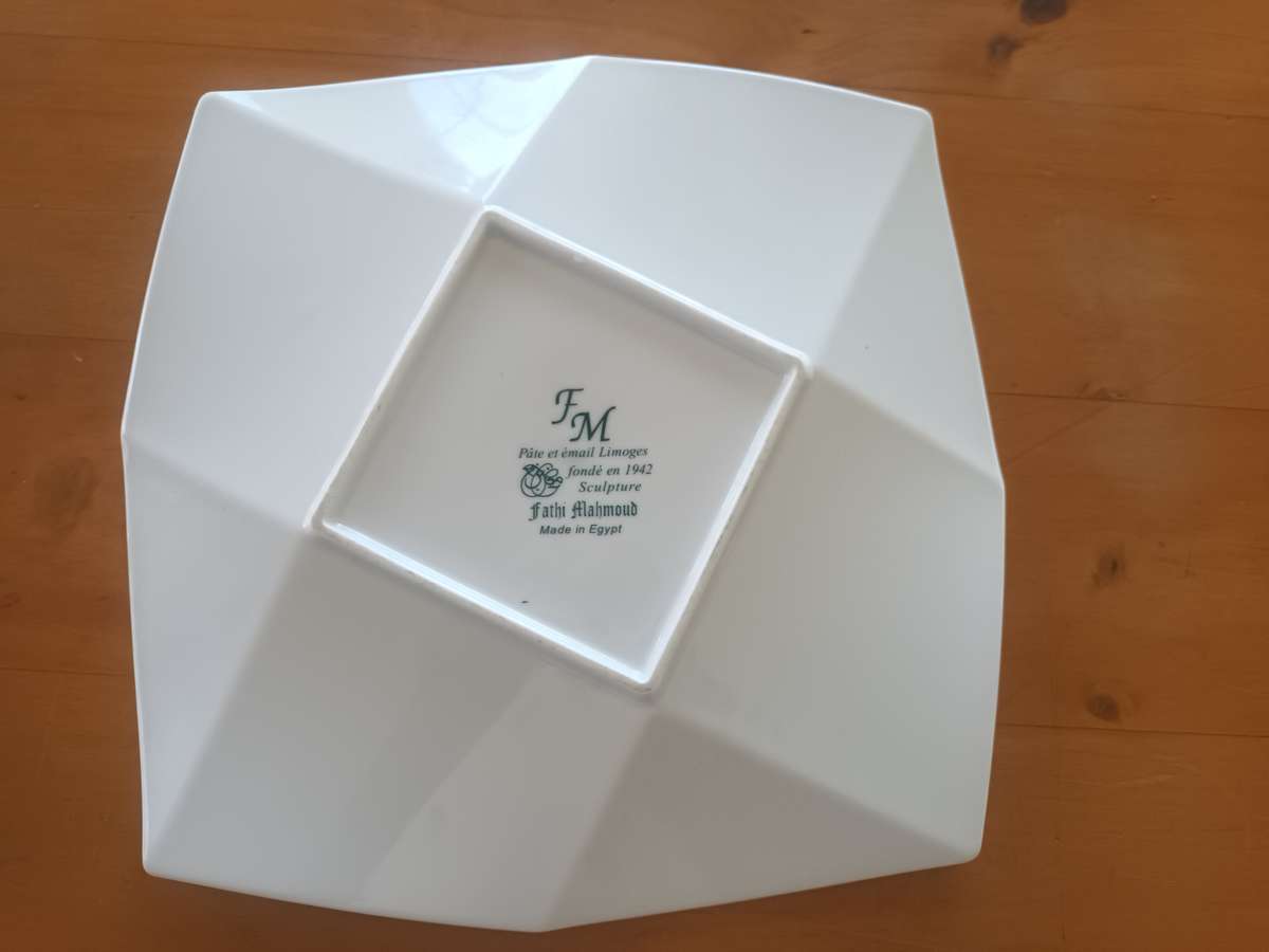 VINTAGE Fathi Mahmoud Egyptian Hand-Painted Ceramic Decorative Plate