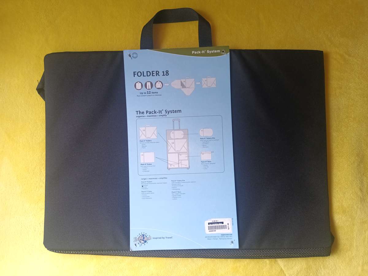 Eagle Creek Pack-It Garment Clothes Folder System Large 18" Original Black
