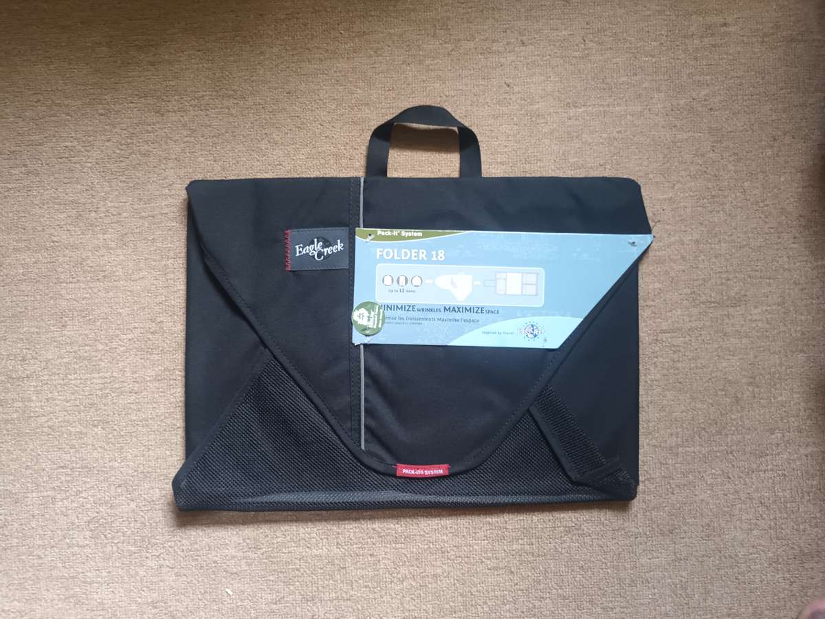 Eagle Creek Pack-It Garment Clothes Folder System Large 18" Original Black