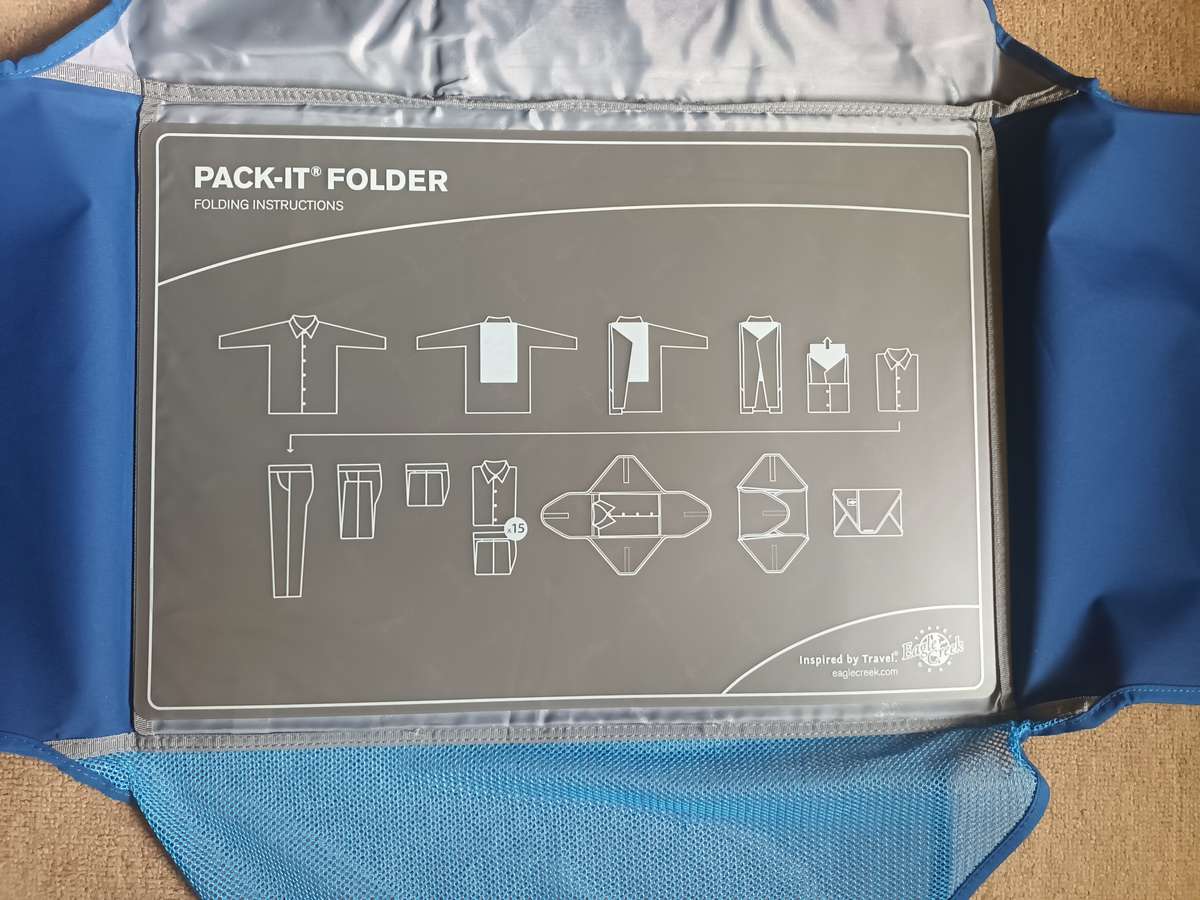 Eagle Creek Pack-It Garment Clothes Folder System Large 20" Original Blue